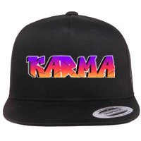 Karma Logo Flat Bill Trucker Hat