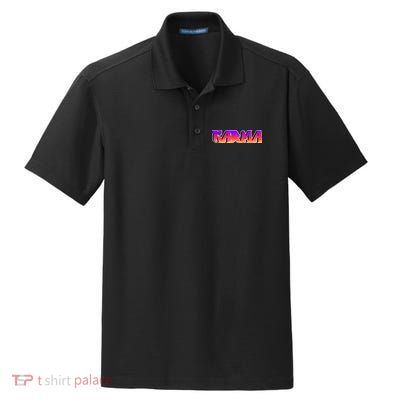 Karma Logo Dry Zone Grid Polo