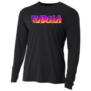 Karma Logo Cooling Performance Long Sleeve Crew