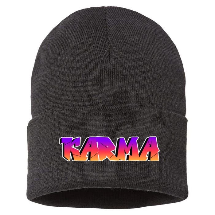 Karma Logo Sustainable Knit Beanie