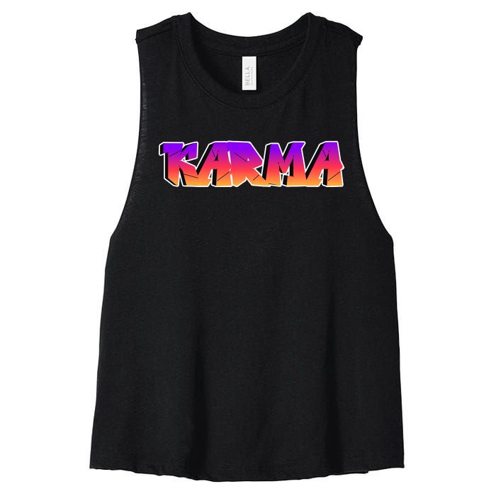 Karma Logo Women's Racerback Cropped Tank