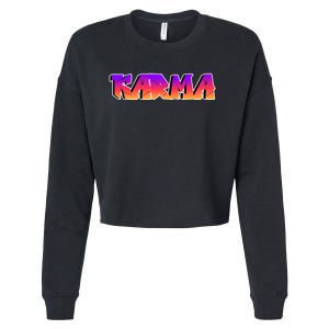 Karma Logo Cropped Pullover Crew