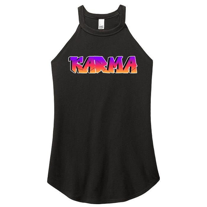 Karma Logo Women's Perfect Tri Rocker Tank