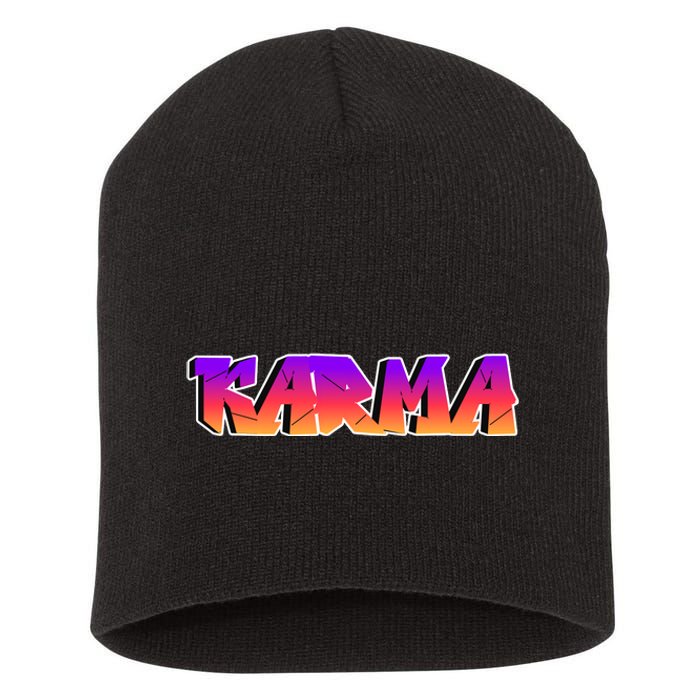 Karma Logo Short Acrylic Beanie