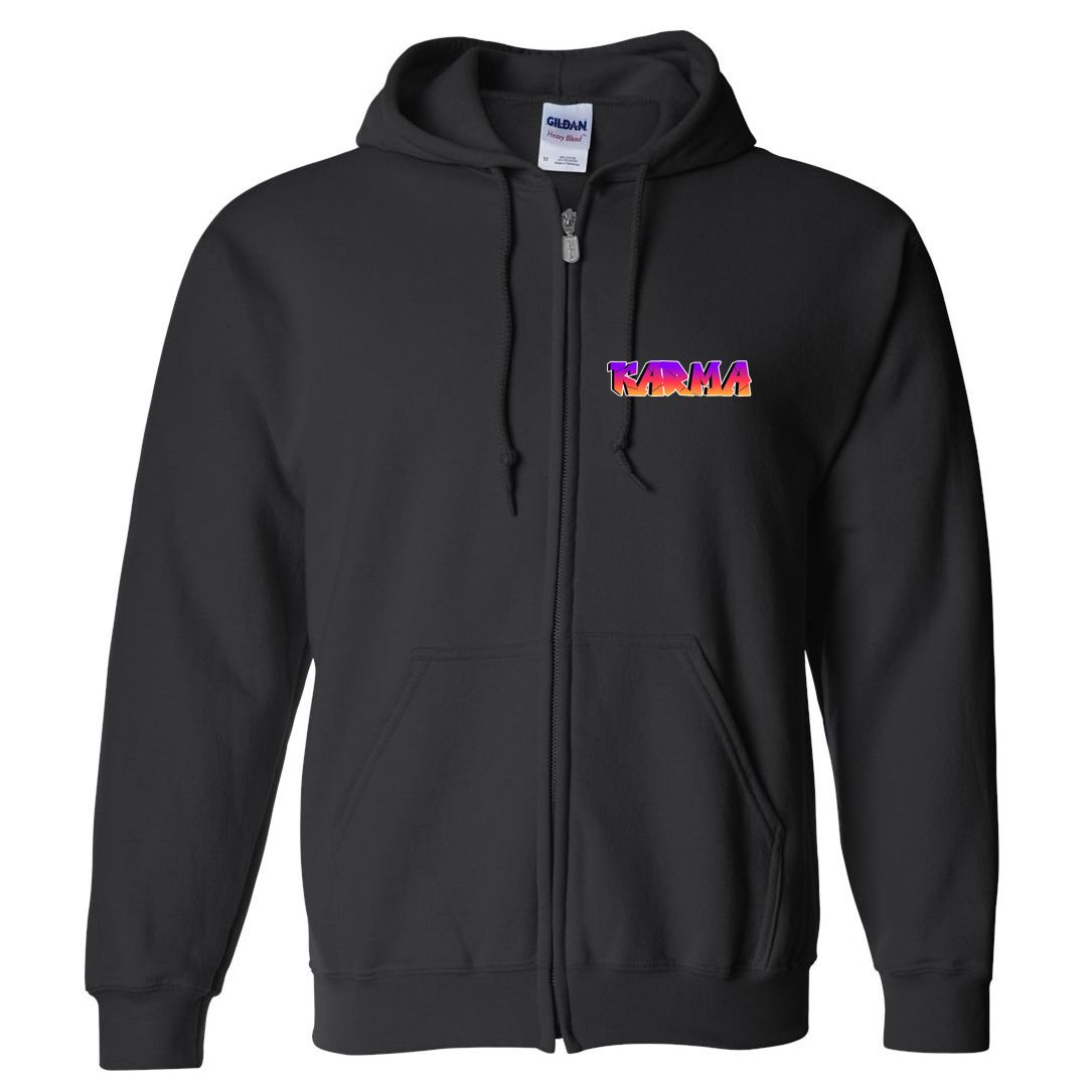 Karma Logo Full Zip Hoodie