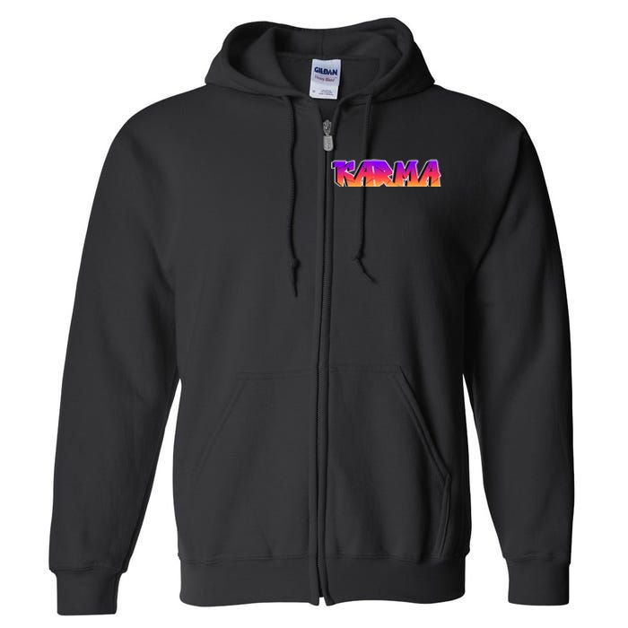 Karma Logo Full Zip Hoodie