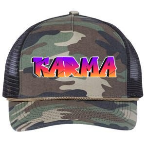 Karma Logo Retro Rope Trucker Hat Cap