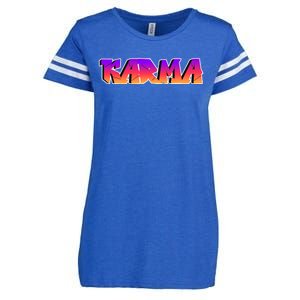 Karma Logo Enza Ladies Jersey Football T-Shirt