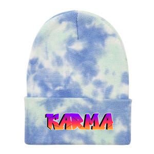 Karma Logo Tie Dye 12in Knit Beanie