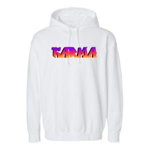 Karma Logo Garment-Dyed Fleece Hoodie