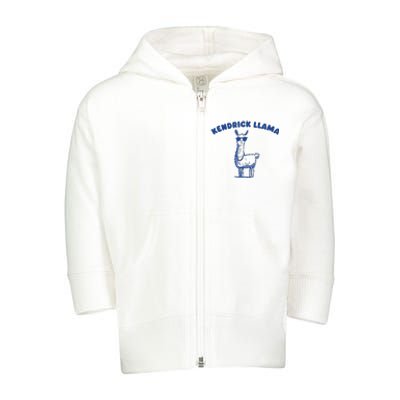 Kendrick Llama Toddler Zip Fleece Hoodie