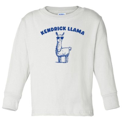 Kendrick Llama Toddler Long Sleeve Shirt