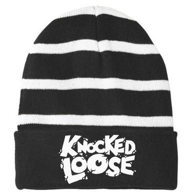 Knocked Loose Striped Beanie with Solid Band