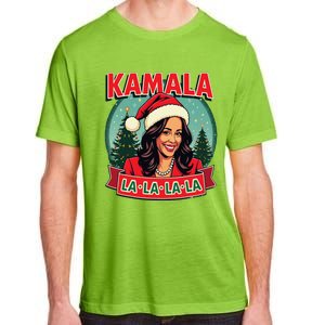 Kamala La La La La Funny Christmas Carol Santa Hat Xmas Pun Adult ChromaSoft Performance T-Shirt