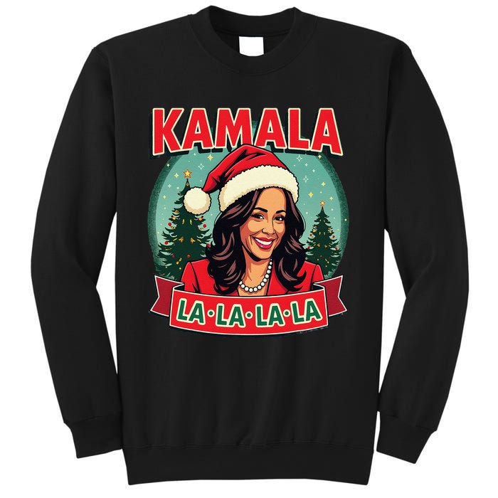 Kamala La La La La Funny Christmas Carol Santa Hat Xmas Pun Sweatshirt