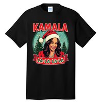 Kamala La La La La Funny Christmas Carol Santa Hat Xmas Pun Tall T-Shirt