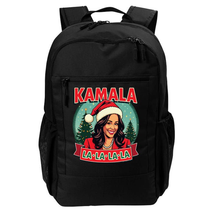 Kamala La La La La Funny Christmas Carol Santa Hat Xmas Pun Daily Commute Backpack