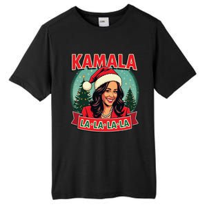 Kamala La La La La Funny Christmas Carol Santa Hat Xmas Pun Tall Fusion ChromaSoft Performance T-Shirt