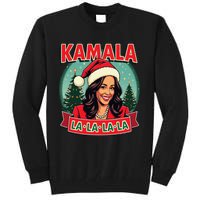 Kamala La La La La Funny Christmas Carol Santa Hat Xmas Pun Tall Sweatshirt