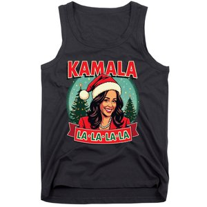 Kamala La La La La Funny Christmas Carol Santa Hat Xmas Pun Tank Top