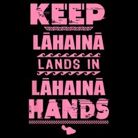 Keep Lahaina Lands In Lahaina Hands Pray For Maui Hawaii Wool Snapback Cap