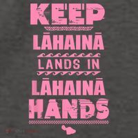 Keep Lahaina Lands In Lahaina Hands Pray For Maui Hawaii Vector Backpack