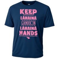Keep Lahaina Lands In Lahaina Hands Pray For Maui Hawaii Cooling Performance Crew T-Shirt