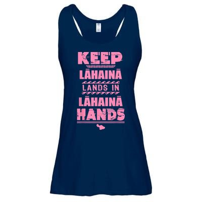 Keep Lahaina Lands In Lahaina Hands Pray For Maui Hawaii Ladies Essential Flowy Tank