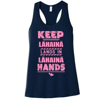 Keep Lahaina Lands In Lahaina Hands Pray For Maui Hawaii Womens Tank Top