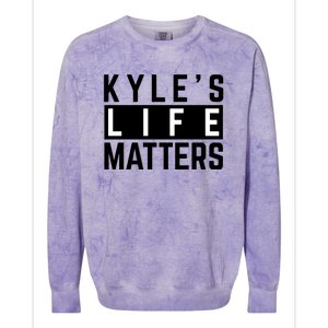 Kyle's Life Matters Shirts Free Kyle Rittenhouse Colorblast Crewneck Sweatshirt