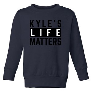 Kyle's Life Matters Shirts Free Kyle Rittenhouse Toddler Sweatshirt