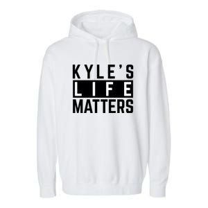 Kyle's Life Matters Shirts Free Kyle Rittenhouse Garment-Dyed Fleece Hoodie