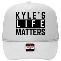 Kyle's Life Matters Shirts Free Kyle Rittenhouse High Crown Mesh Back Trucker Hat