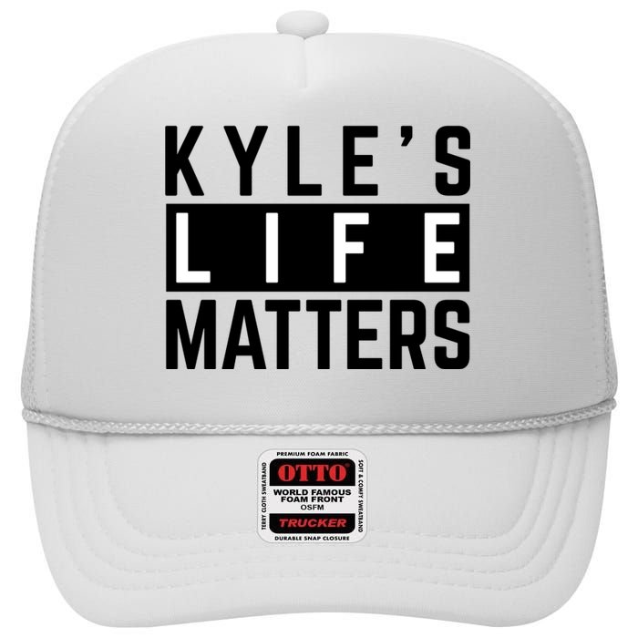 Kyle's Life Matters Shirts Free Kyle Rittenhouse High Crown Mesh Back Trucker Hat