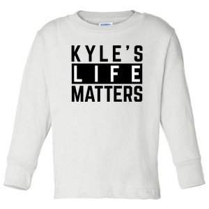 Kyle's Life Matters Shirts Free Kyle Rittenhouse Toddler Long Sleeve Shirt