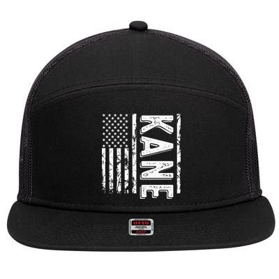 Kane Last Name Funny Surname Team Kane Family 7 Panel Mesh Trucker Snapback Hat