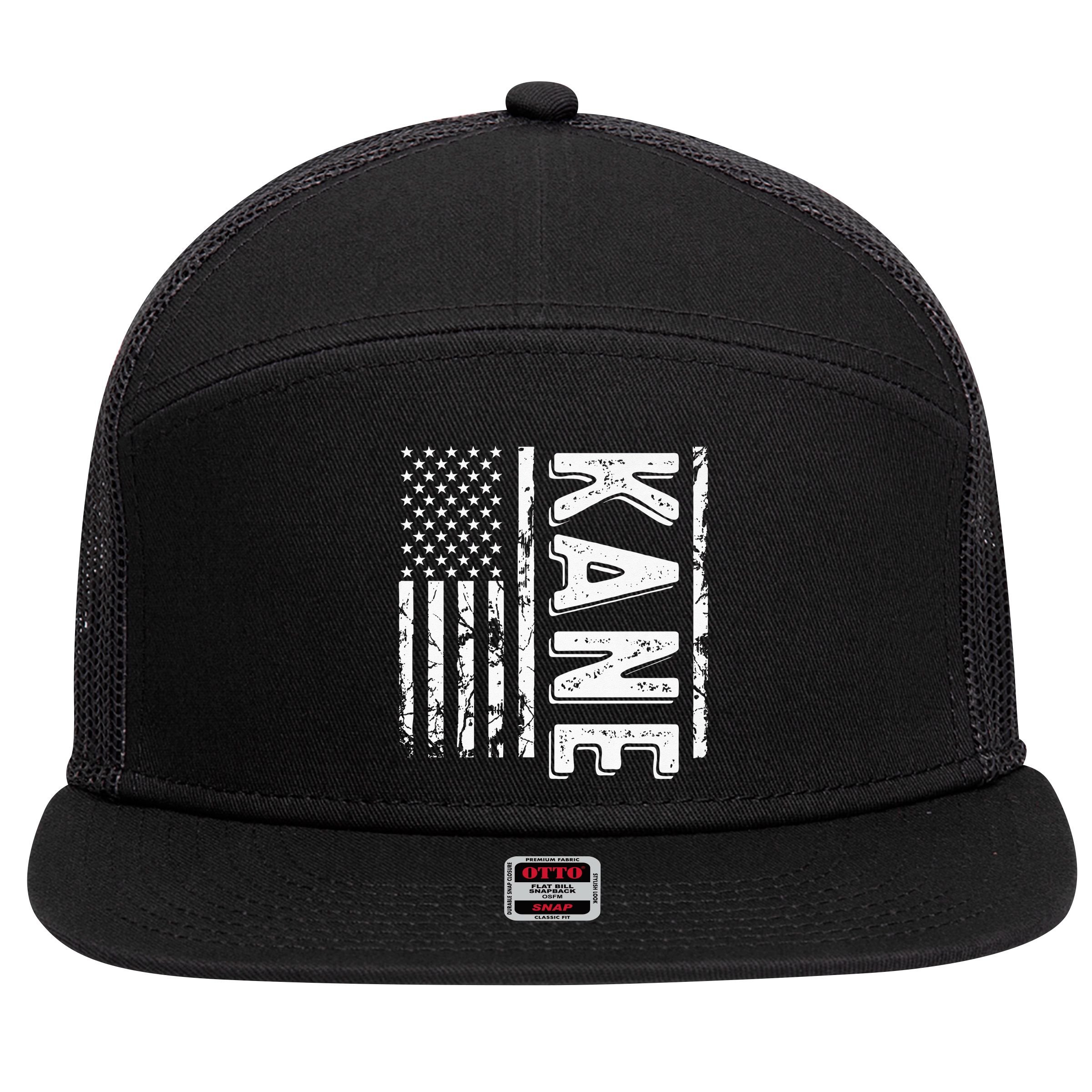 Kane Last Name Funny Surname Team Kane Family 7 Panel Mesh Trucker Snapback Hat