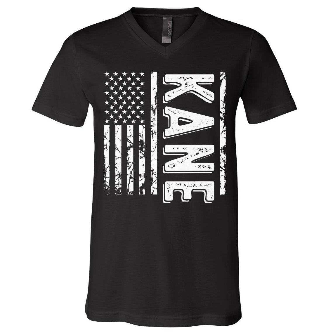 Kane Last Name Funny Surname Team Kane Family V-Neck T-Shirt