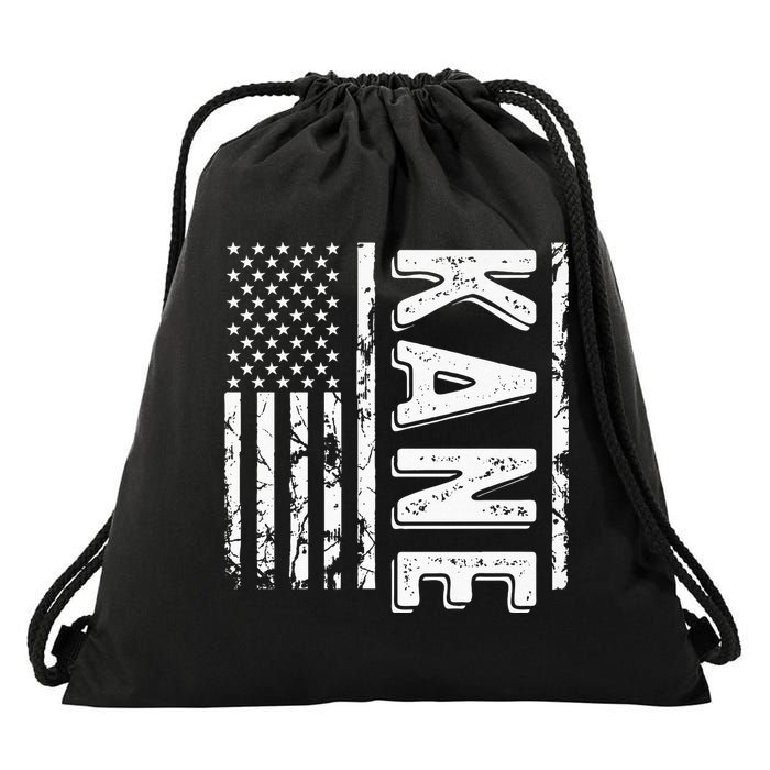 Kane Last Name Funny Surname Team Kane Family Drawstring Bag