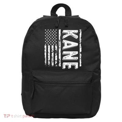 Kane Last Name Funny Surname Team Kane Family 16 in Basic Backpack
