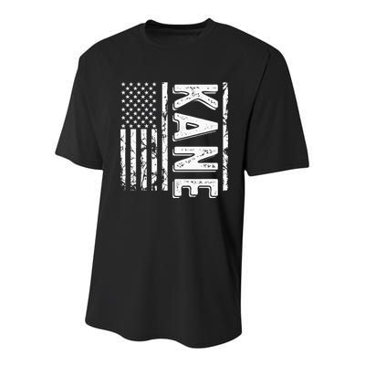 Kane Last Name Funny Surname Team Kane Family Youth Performance Sprint T-Shirt