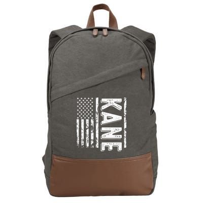 Kane Last Name Funny Surname Team Kane Family Cotton Canvas Backpack