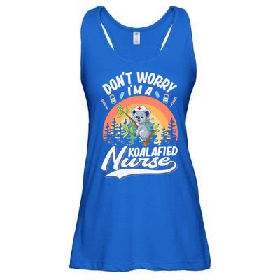 Koala Lover Nurse Cute Nursing Health Care Gift Ladies Essential Flowy Tank