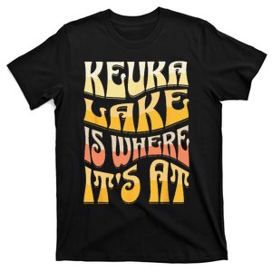 KEUKA LAKE NEW YORK Funny Fishing Camping Summer T-Shirt