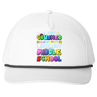 Kids Look Out Middle School Funny Gamer Back To School Snapback Five-Panel Rope Hat