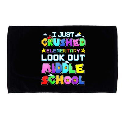 Kids Look Out Middle School Funny Gamer Back To School Microfiber Hand Towel