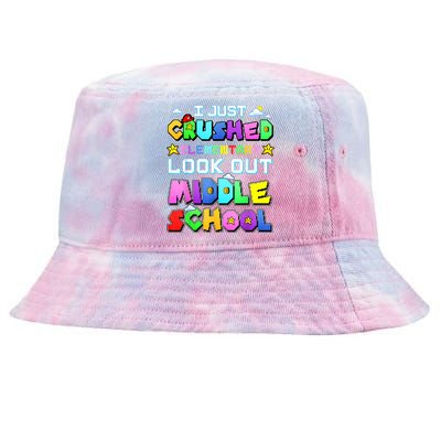 Kids Look Out Middle School Funny Gamer Back To School Tie-Dyed Bucket Hat