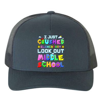 Kids Look Out Middle School Funny Gamer Back To School Yupoong Adult 5-Panel Trucker Hat