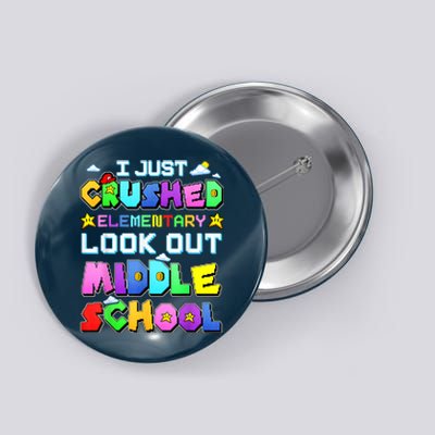 Kids Look Out Middle School Funny Gamer Back To School Button