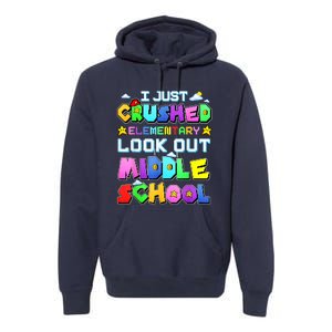 Kids Look Out Middle School Funny Gamer Back To School Premium Hoodie